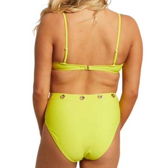 Neon Yellow Embellished Bikini - Picture 2 of 2
